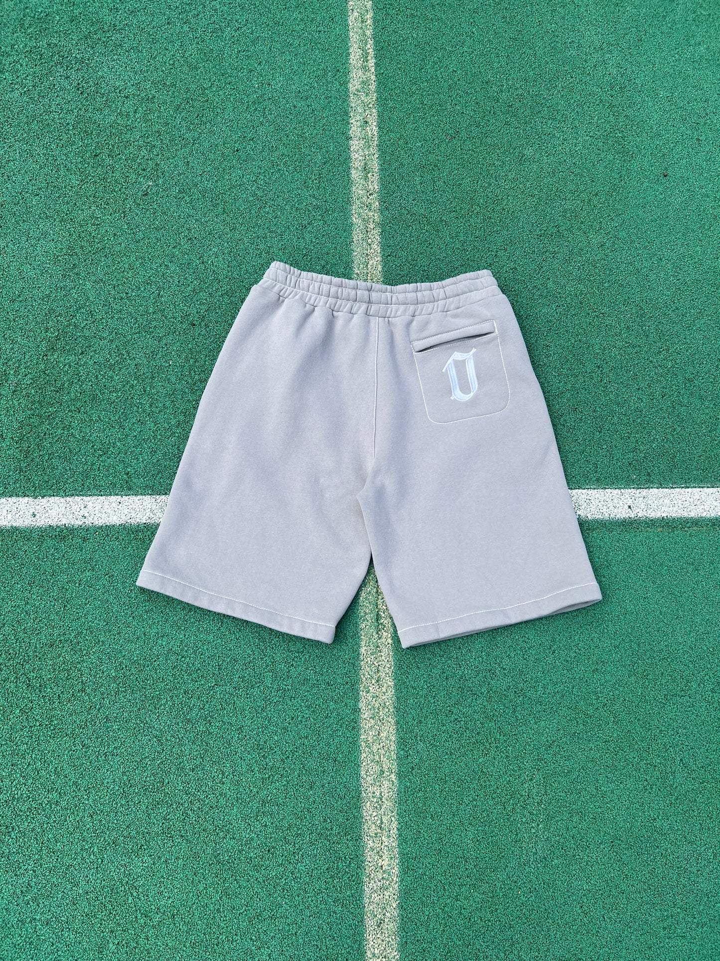 OL GREY STAPLE STITCH SHORTS